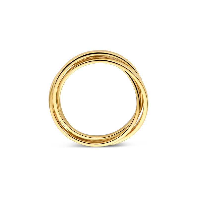 Parte di Me Ponte Vecchio Bague Ponte Vecchio Lucilla en argent sterling 925 plaqué or avec diamant taillé PDM33072-52-zoom-