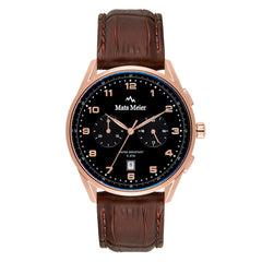 Mats Meier Mont Vélan Chrono Black/Brown Watch MM10001