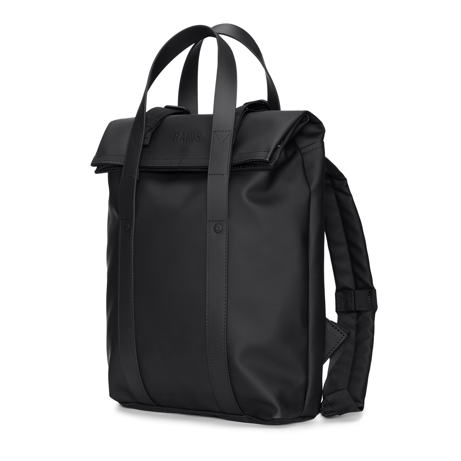 Rains Black 2 Way Tote Backpack Mini R12780-01
