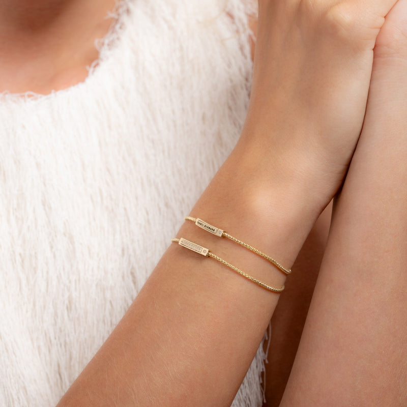 Isabel Bernard Le Marais Liaison bracelet en or 14 carats avec pierres en zirconium IB320154-zoom-