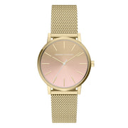 Armani Exchange Round Pink Dial Watch AX5619