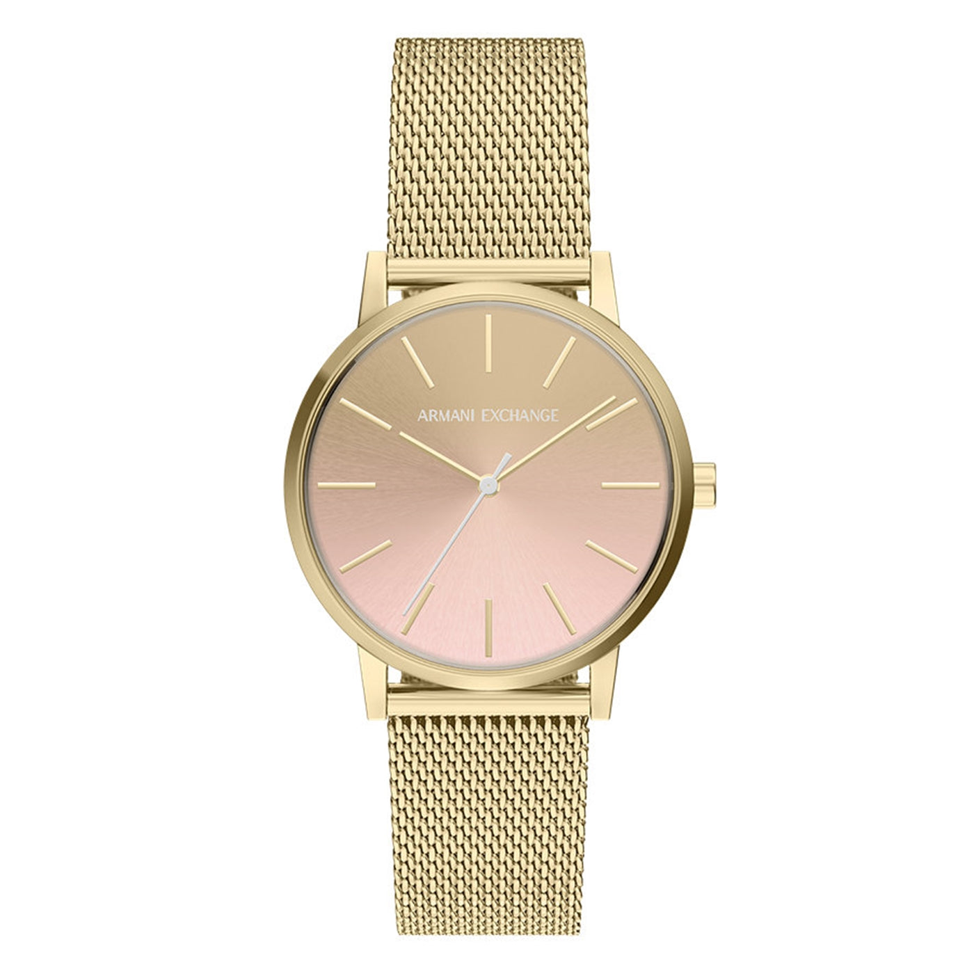 Armani Exchange Round Pink Dial Watch AX5619