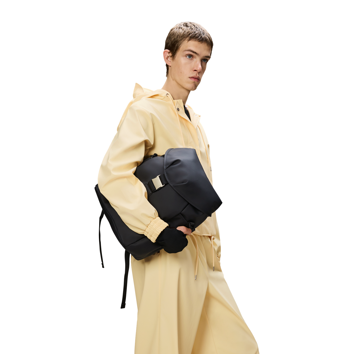 Rains Valera Black Bucket Backpack R14840-01