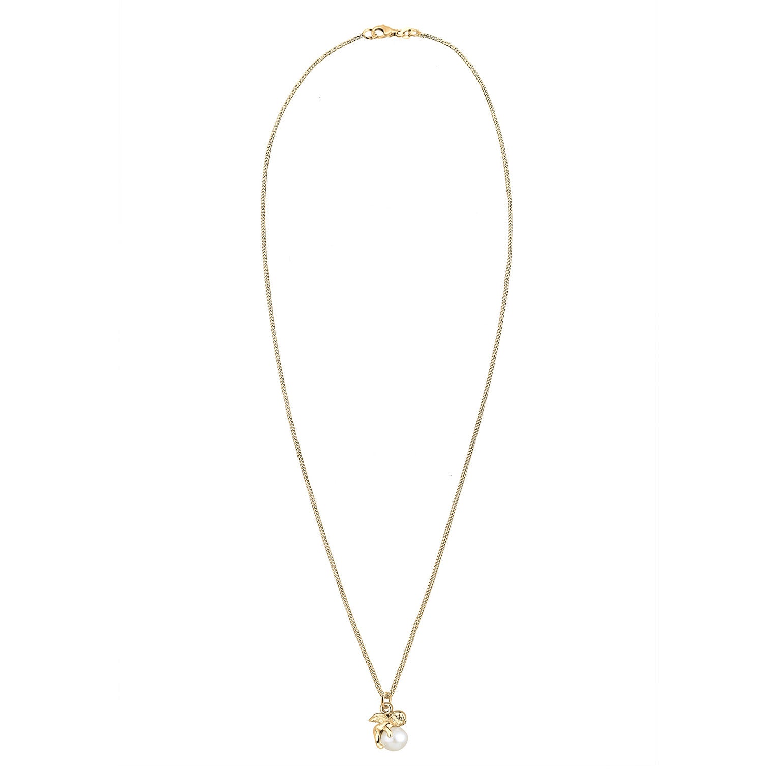 Elli 925 Sterling Silver Pearl Necklace with Pearl 2004-BF-0007825-002