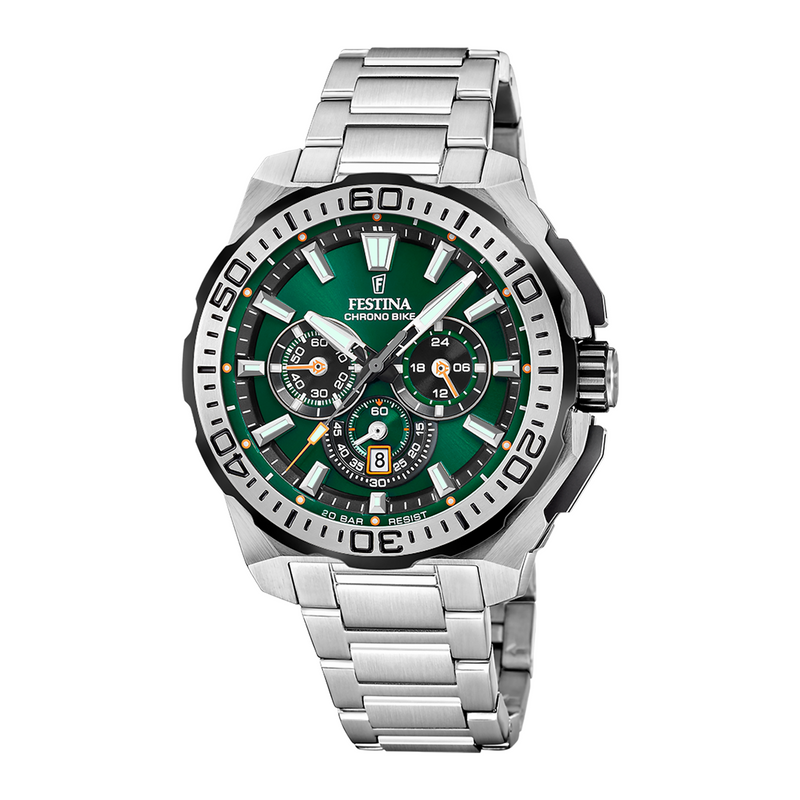 Festina Chrono Bike Montre Verte Pour Hommes F20724/3-zoom-