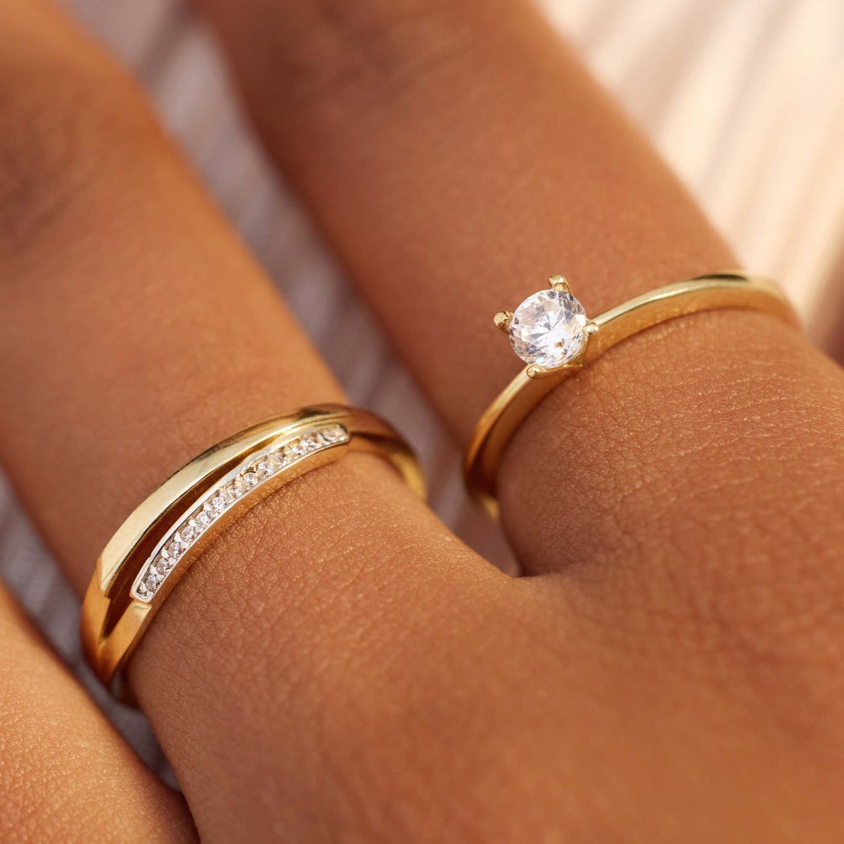 Beloro Jewels Monte Napoleone Stella 9 carat gold Ring BO330002-50