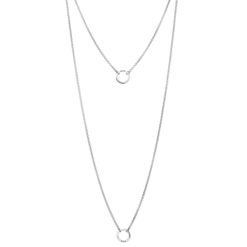 Elli 925 Sterling Silver Layered Link Chain Necklace 2004-BF-0007985-001-zoom-