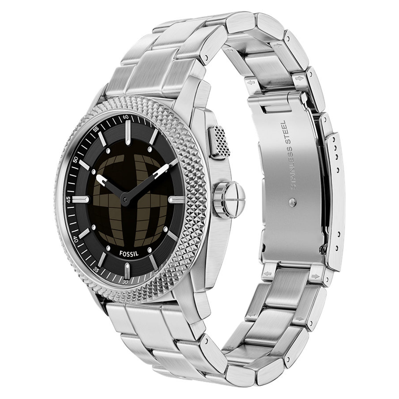 Fossil Machine Round Black Dial Watch FS6155