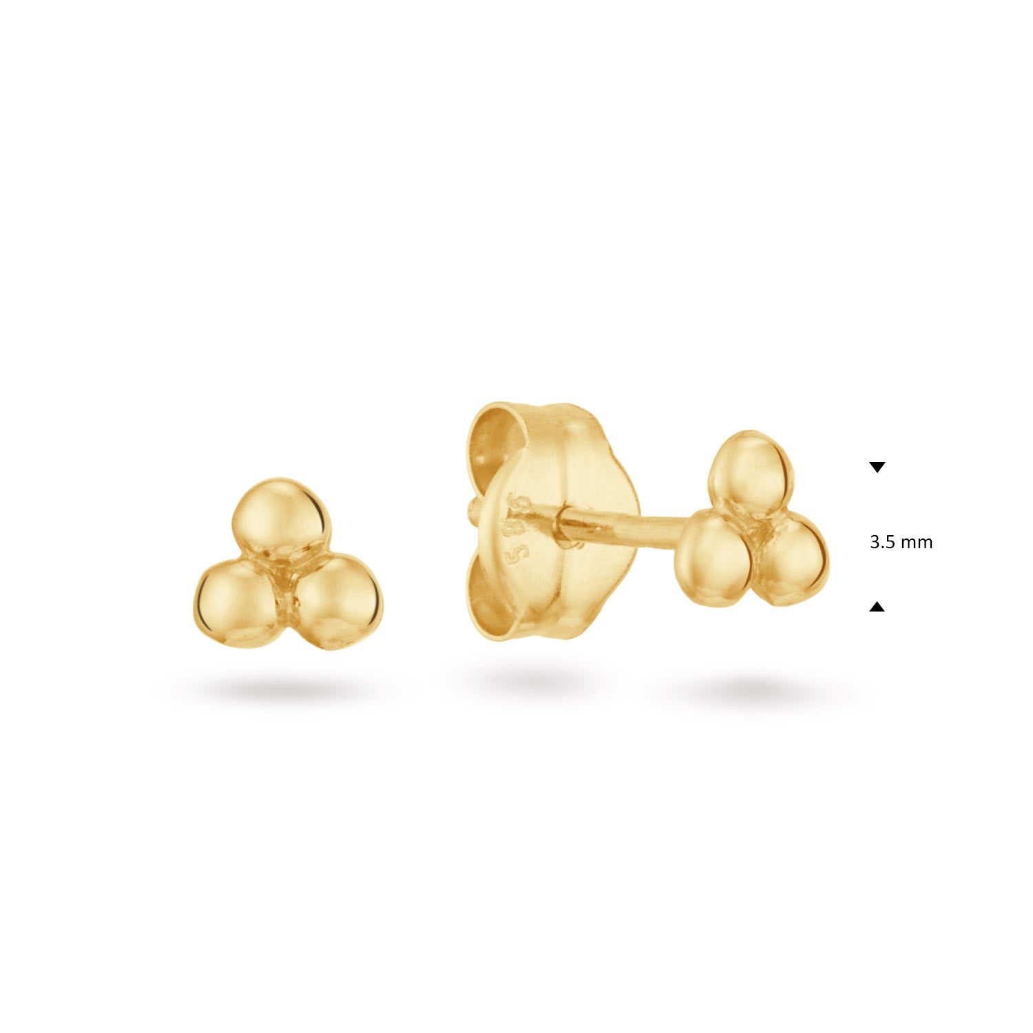 Jackie Gold Old Mill 14 Karat Gold Studs JKE25.432