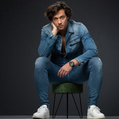 VNDX Young Rebel Big Brother Rose Gold Blue Men's Watch 2003-LR33049-03