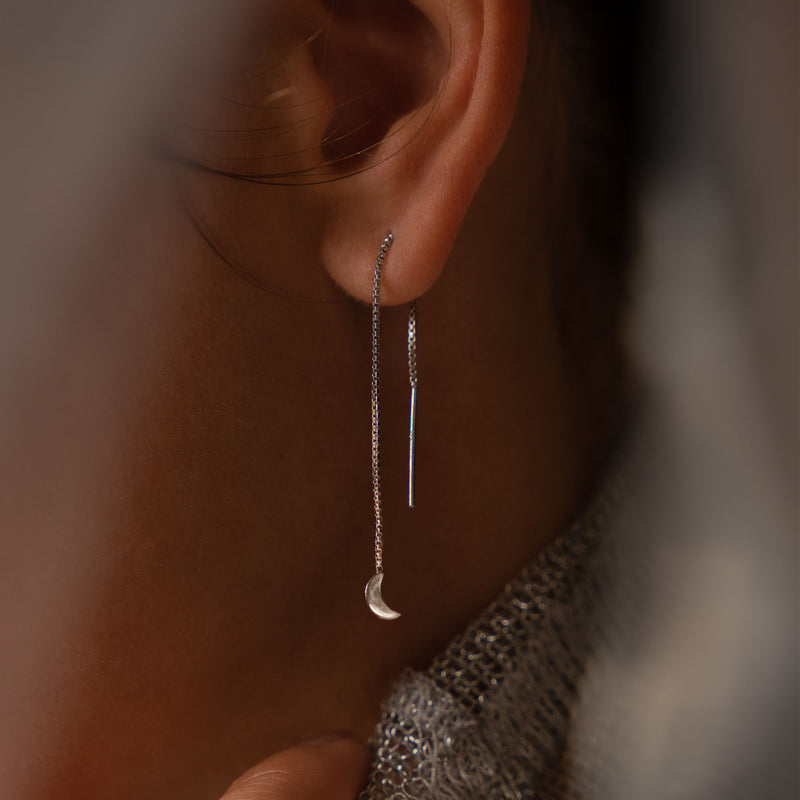 Violet Hamden Luna Boucles d’Oreilles Pendantes en Argent 925 Sterling avec Lunes VH16048-zoom-