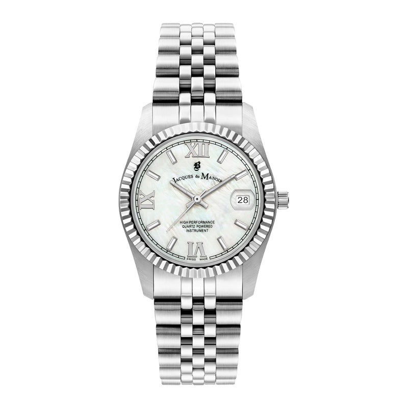 Jacques du Manoir Inspiration Prestige Femmes Montre Argent JWL01301-zoom-