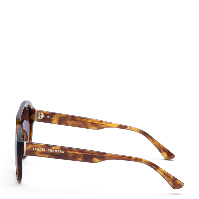 Isabel Bernard La Vilette Demi Brown Sunglasses IB380012-14-14-zoom-