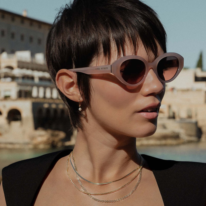 Isabel Bernard La Villette Femmes Lunettes de Soleil Rose IB400002-20-20-zoom-