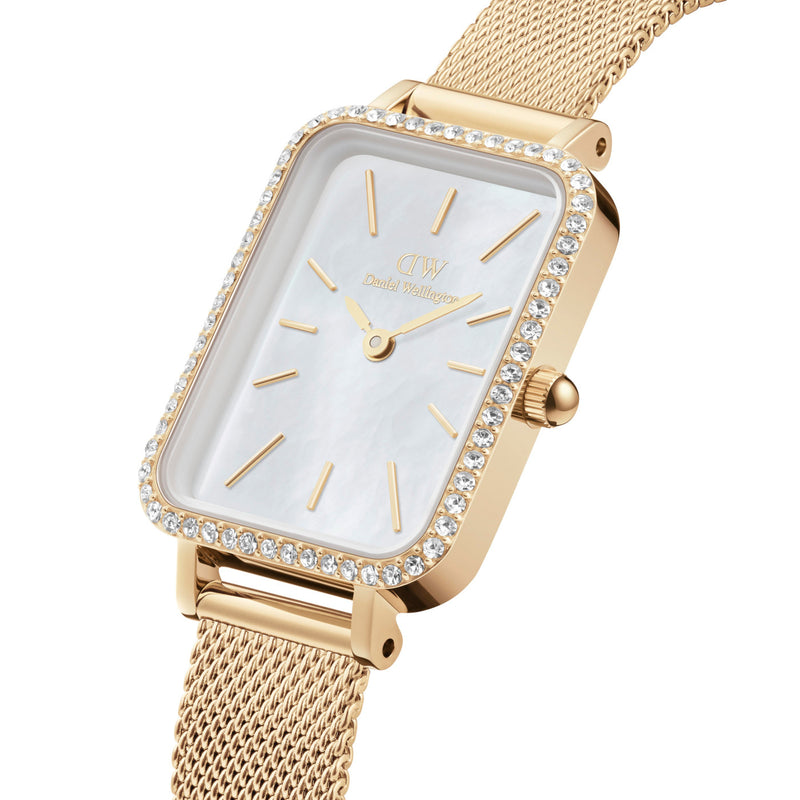 Daniel Wellington Petite Quadro Femmes Montre Or DW00100668-zoom-