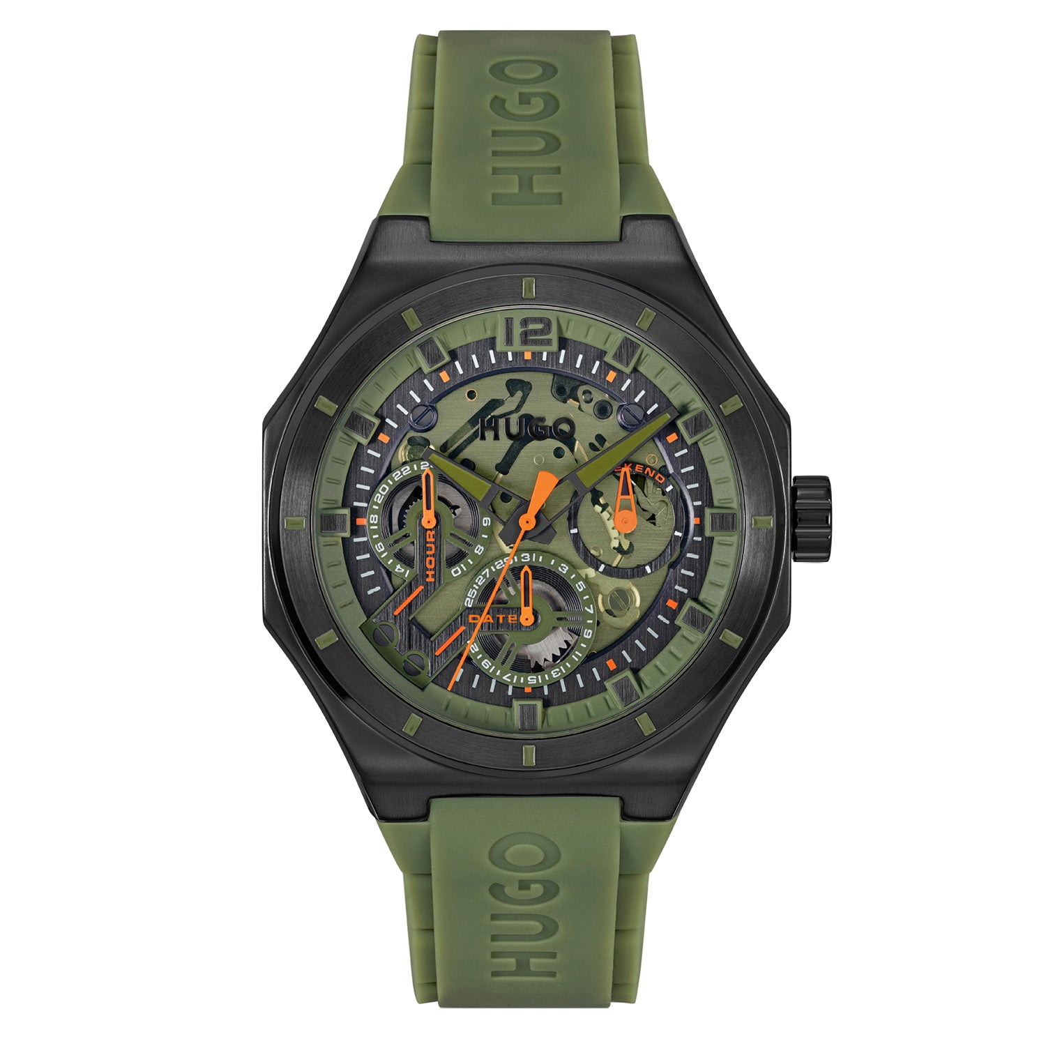Hugo Boss HUGO #GRAIL SKELETON Groen Heren Horloge 2002-HU1530376