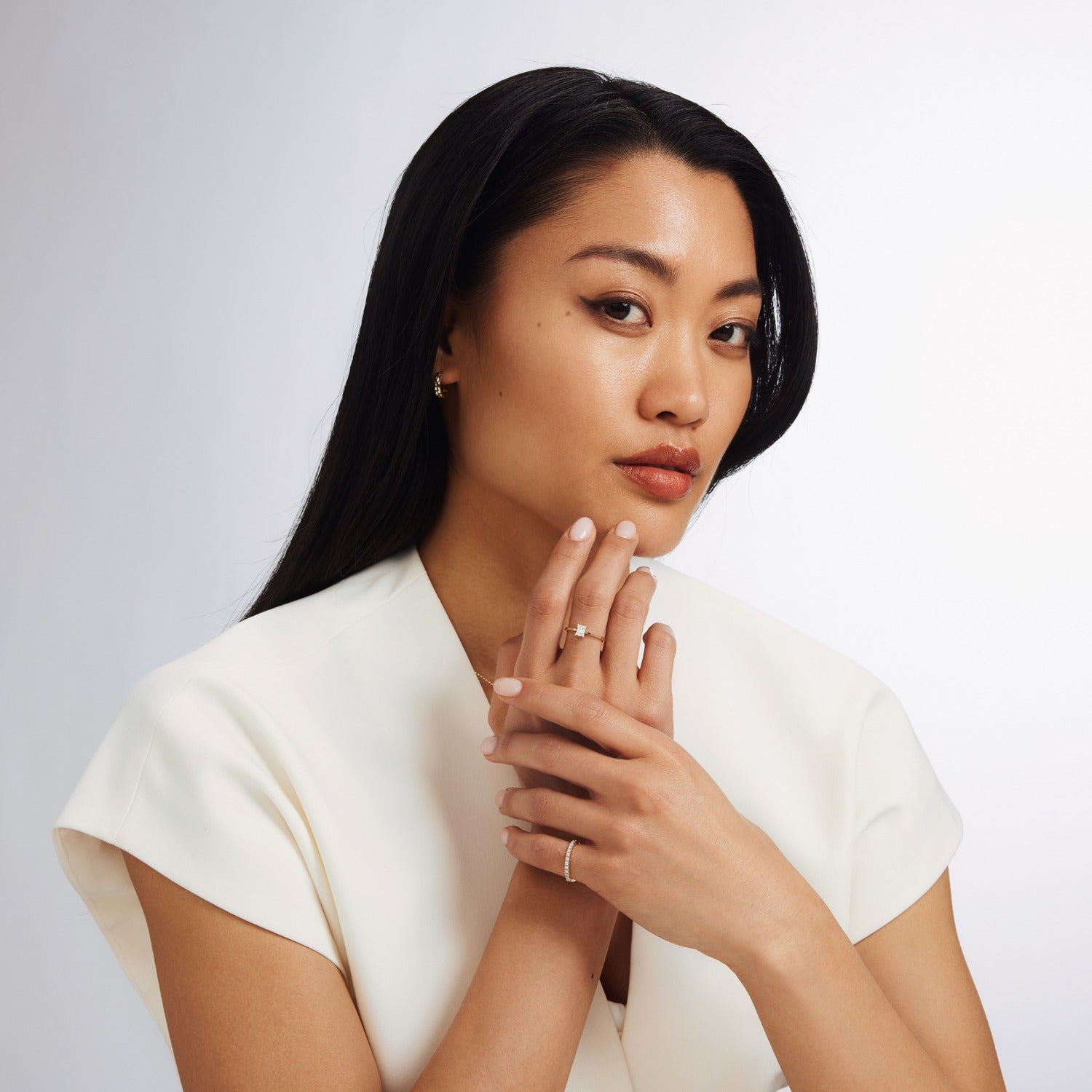 Isabel Bernard De la Paix Madeline 14 Carat Gold Ring | diamond 0.14 ct | IBD330023-54