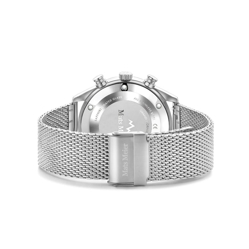 Mats Meier Grand Cornier Chronograph Men's Watch Silver Colored MM00135-zoom-