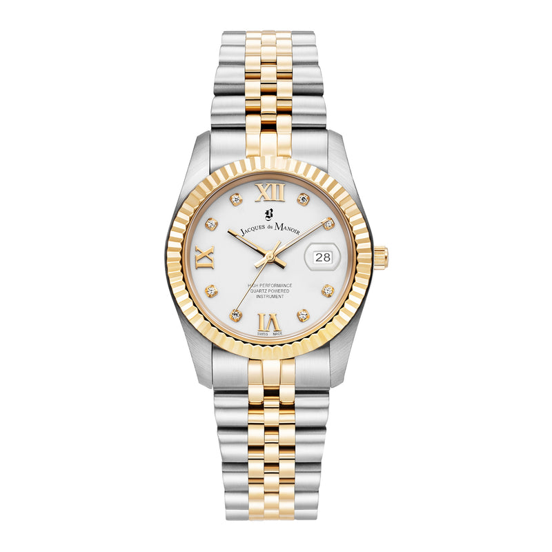 Jacques du Manoir Inspiration Prestige Femmes Montre Or JWL01305-zoom-