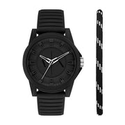 Armani Exchange Outerbanks Hommes Montre Noir AX7159SET