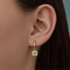Beloro Jewels Monte Napoleone Sofia 9 carat gold Hoop Earrings BO360041