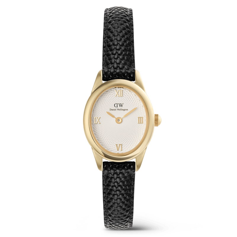 Daniel Wellington Ophelia Mini Black Lizard Doré Montre Femme DW00100890-zoom-