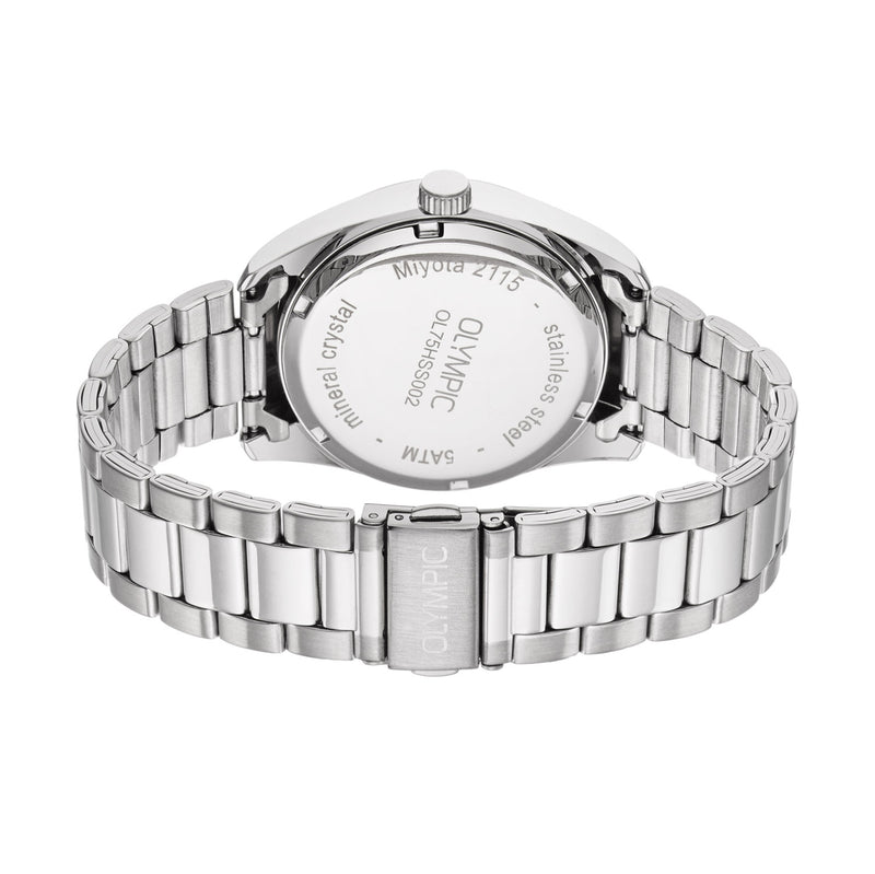 Olympic Louis Montre Pour Homme Argentée et Blanche OL75HSS002-zoom-