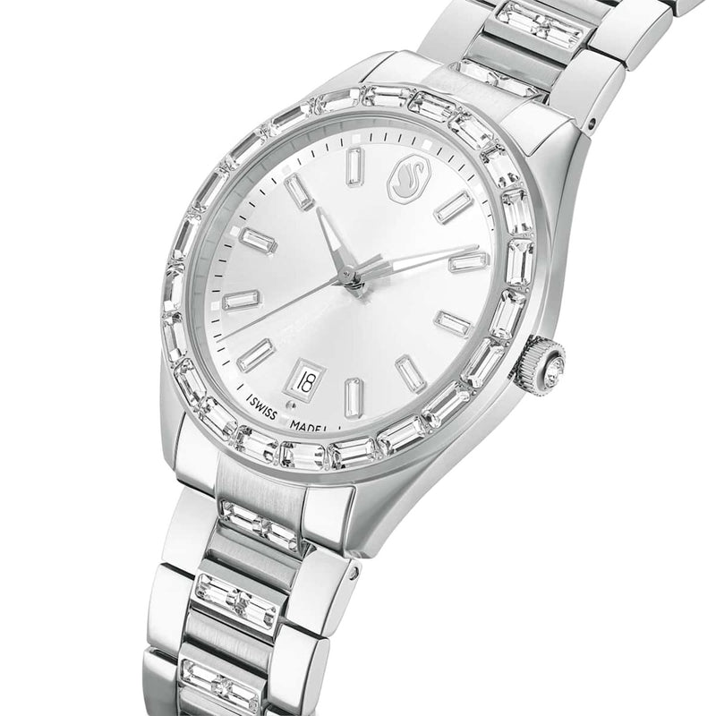 Swarovski Montre Matrix en acier argenté 5734665-zoom-