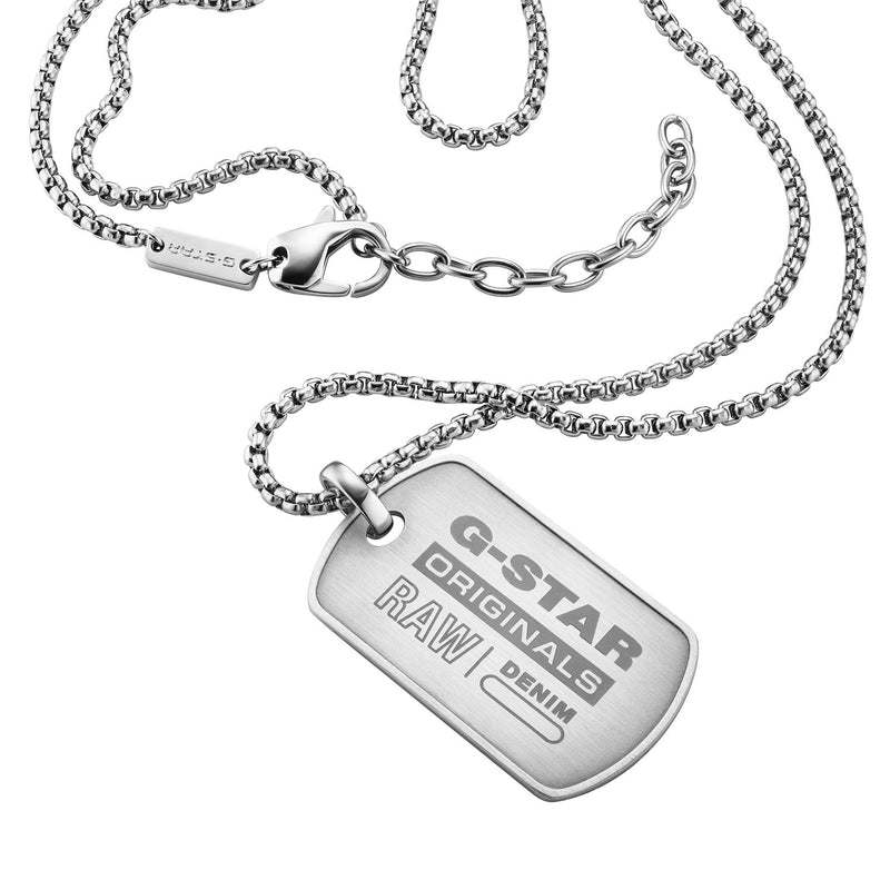 G-STAR R-Tag Collier argenté GSJ.103.01-zoom-