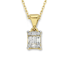 Isabel Bernard De la Paix Maxime 14 Carat Golden Necklace | diamond 0.11 ct | IBD350017