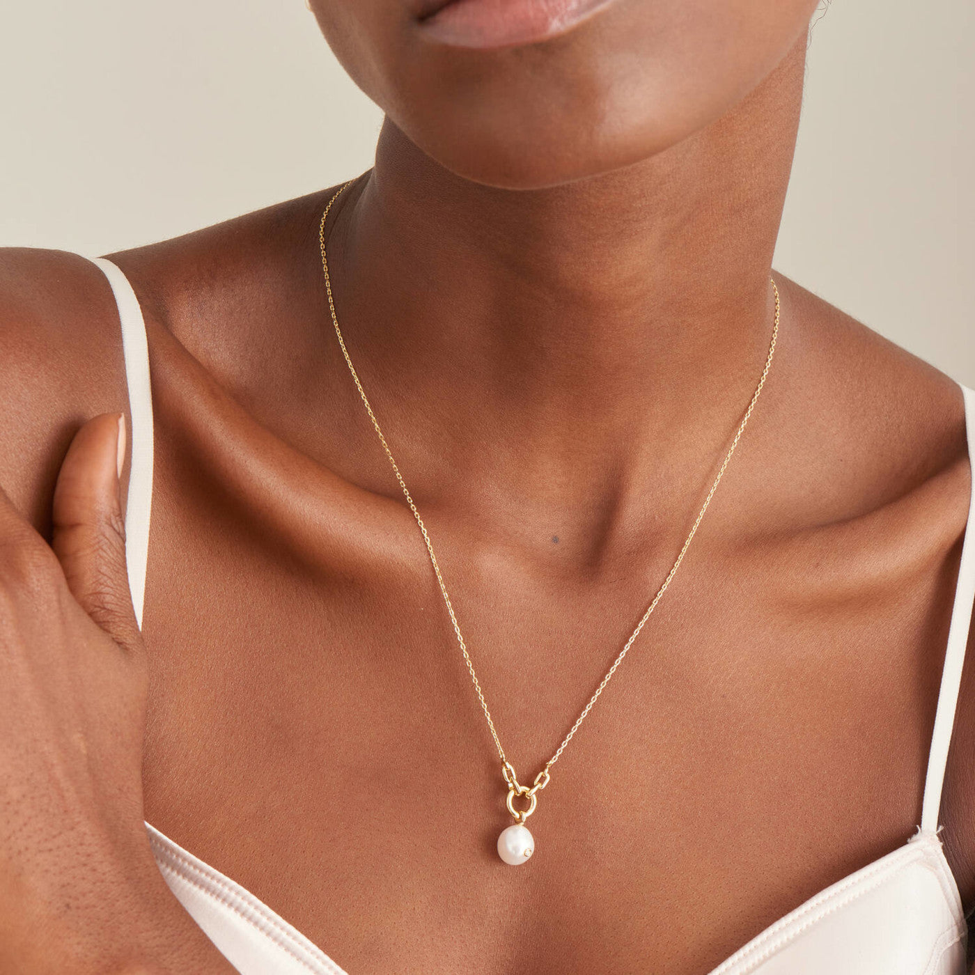 Ania Haie Pearl Power Gold Necklace AH-N043-03G