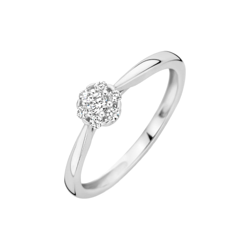 Blush Femmes Bague Or blanc 14 carats 1248WZI/60-zoom-