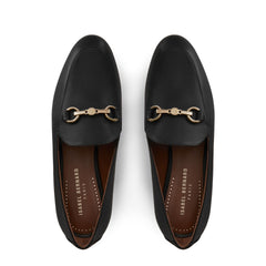 Isabel Bernard Vendôme Fleur Zwarte Leren Loafers Van Kalfsleer IB51000-01-36