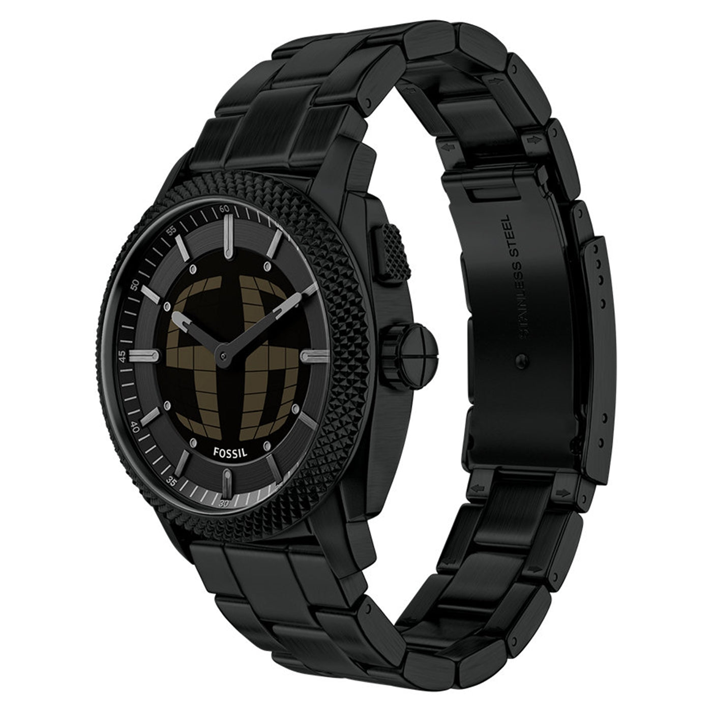 Fossil Machine Round Black Dial Watch FS6156