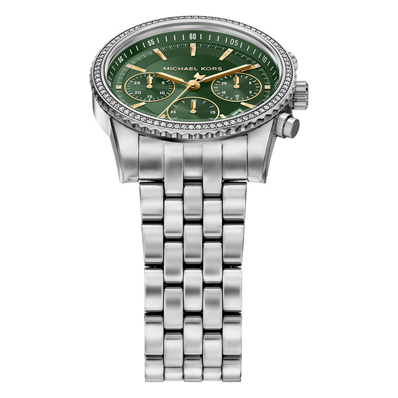 Michael Kors Bryant Round Green Dial Watch MK7583-zoom-