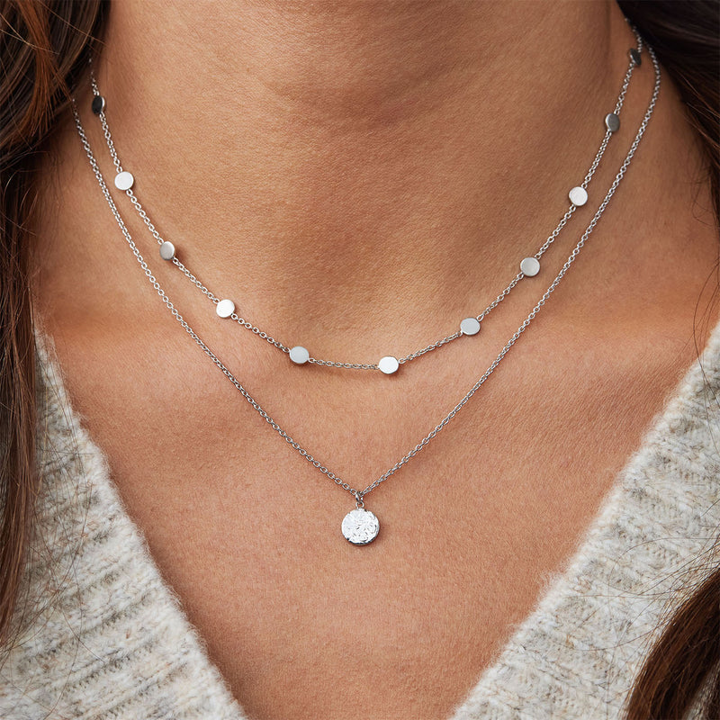 Violet Hamden Luna Ras-du-Cou en Argent 925 Sterling avec Lunes VH15002-zoom-