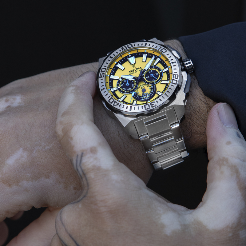 Festina Chrono Bike Montre Pour Homme Jaune F20724/4-zoom-