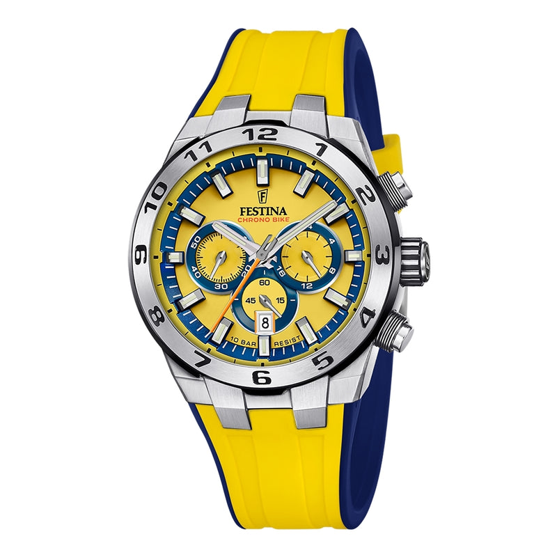 Festina Chrono Bike Hommes Montre Jaune F20671/4-zoom-