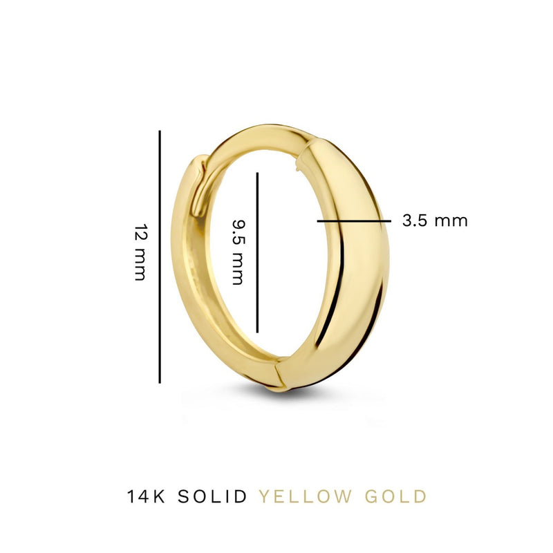 Isabel Bernard Rivoli Femmes Créoles Or 14 carats IB360247-zoom-