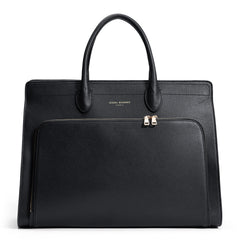 Isabel Bernard Honoré Nadine Black Leather Handbag made of Calfskin IB25032
