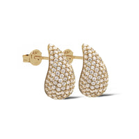 Karma 14 karat gold plated Ear Stud X162GP
