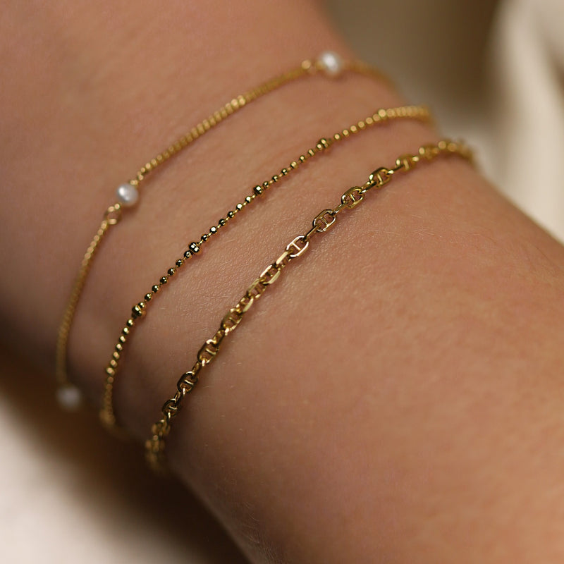 Karma Tiny Pearls Bracelet Or 94126GP-zoom-