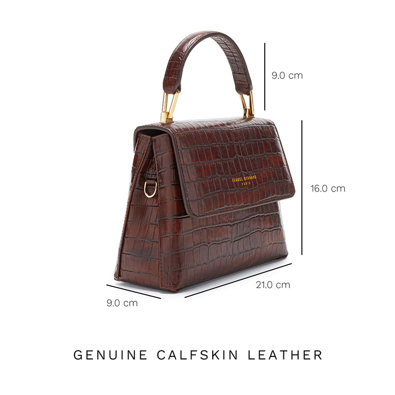 Isabel Bernard Femme Forte Sac à Main Marron IB21013-zoom-