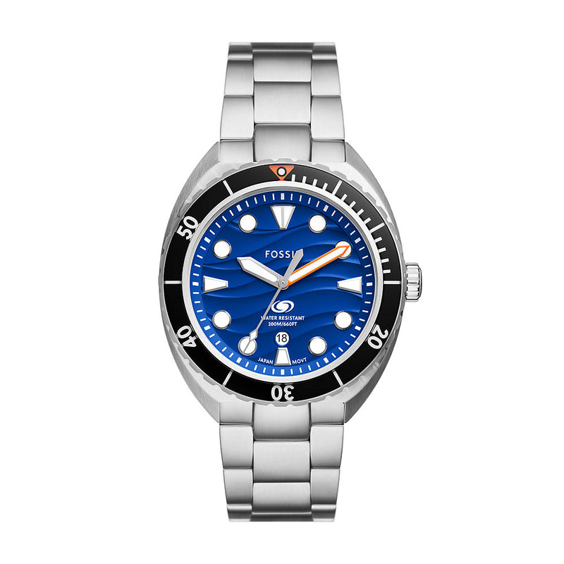 Fossil Hommes Montre Argent FS6064-zoom-