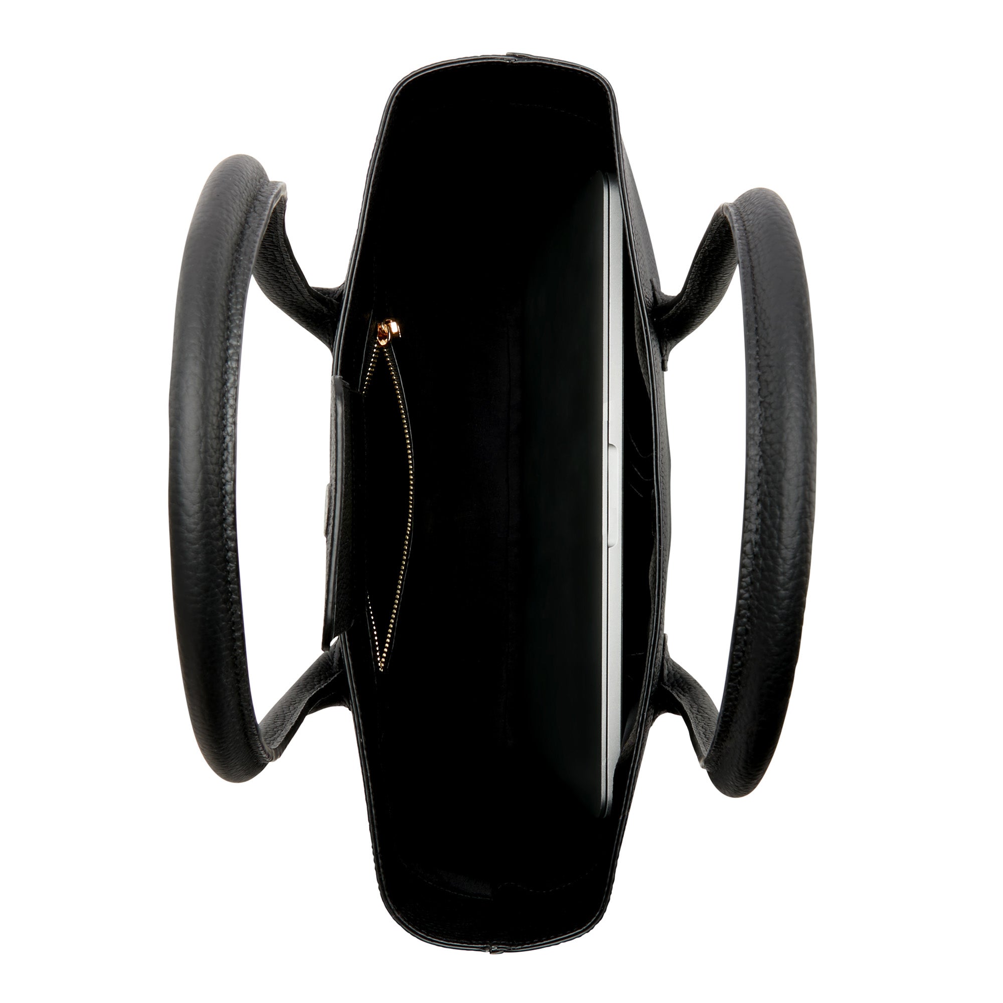 Isabel Bernard Honoré Lysanne Black Calfskin Shopper IB25022