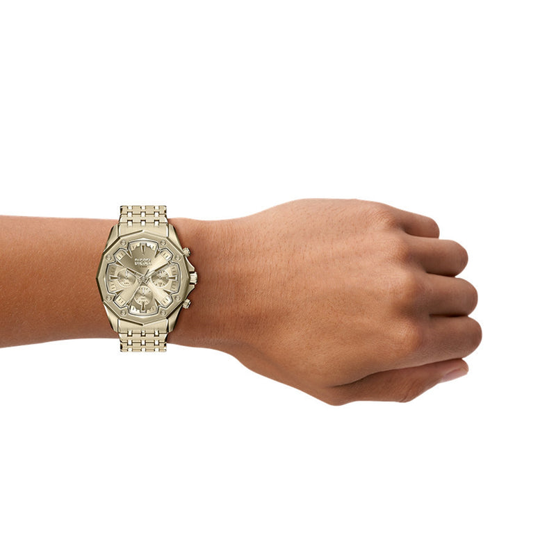 Diesel Stinger Round Gold Dial Watch DZ4707-zoom-