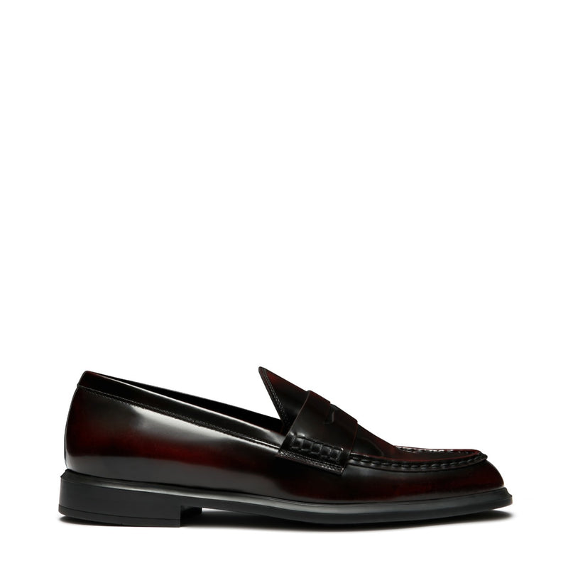 Isabel Bernard Vendôme Blandine Bordeaux Spazzolato Leather Loafers IB51015-652-39-zoom-