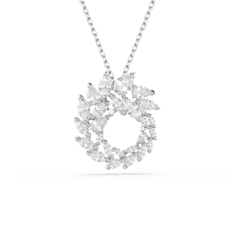 Swarovski Collier Mesmera Glam argenté avec pendentif rond 5759837-zoom-