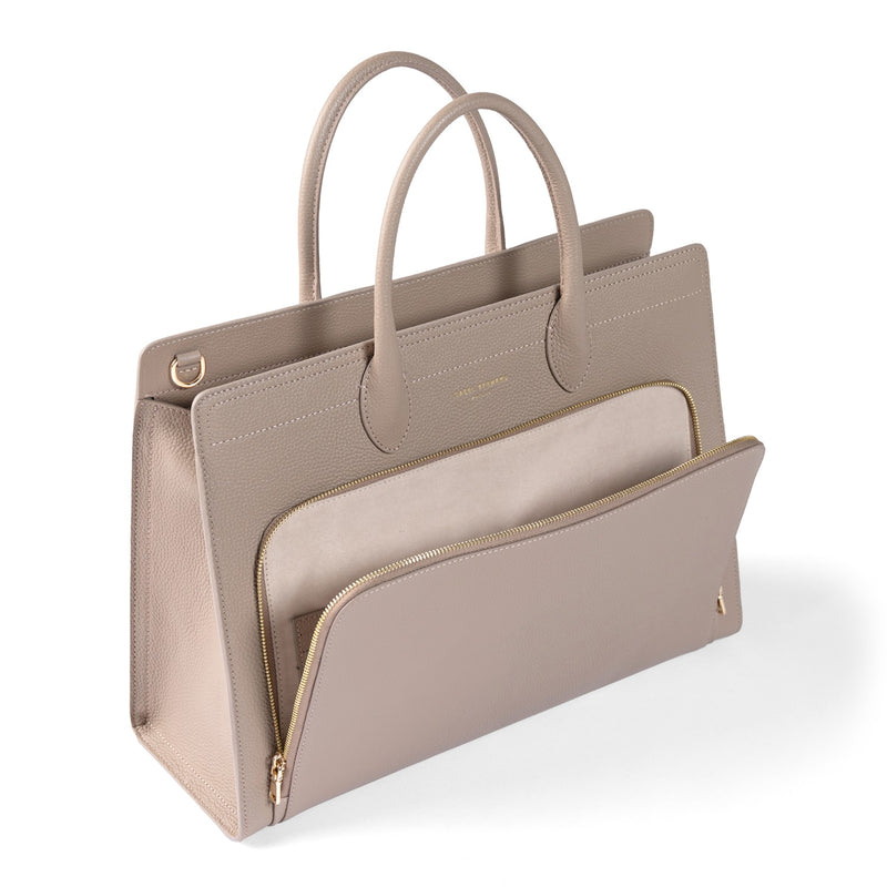 Isabel Bernard Honoré Sac à Main Taupe IB25038-zoom-