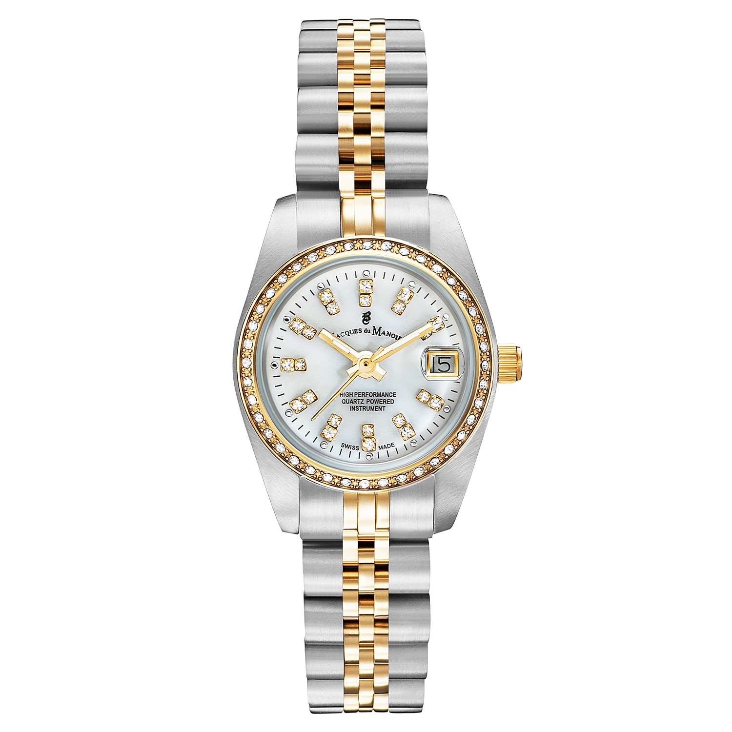 Jacques Du Manoir Inspiration White MOP Women's Watch NROP.08